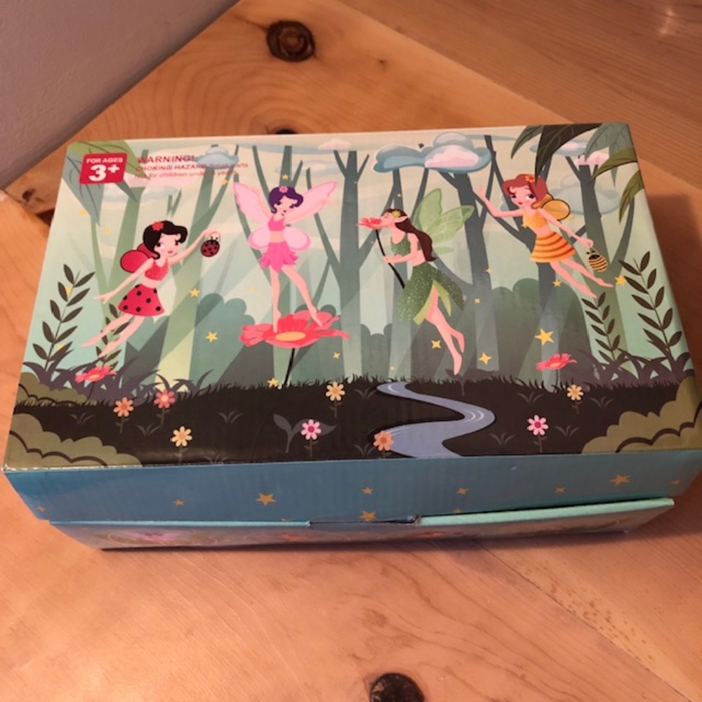 New Girls Fairy Princess Dress up Trunk Ladybug, Bee, Butterfly, Green Fairy